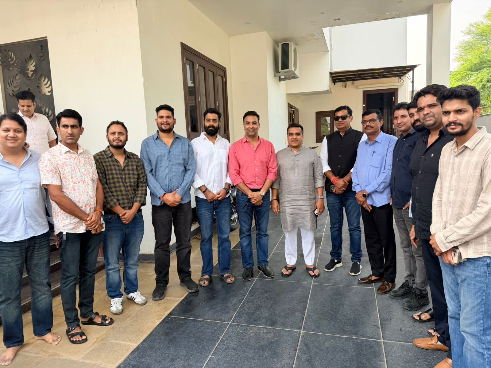 ####Gujarat Deputy CM Harsh Sanghvi Welcomed in Udaipur