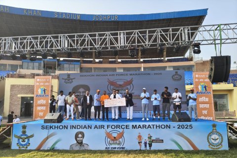 #### Air Force Station Jodhpur Organises First Edition of Sekhon Indian Air Force Marathon