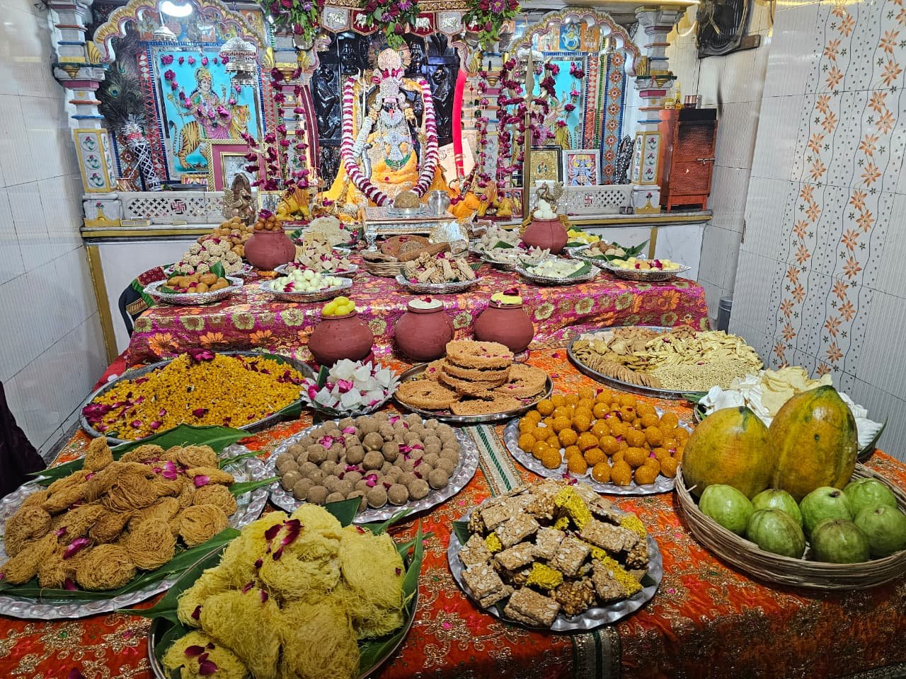 माता जी मंदिर में अन्नकूट महोत्सव का हुआ आयोजन