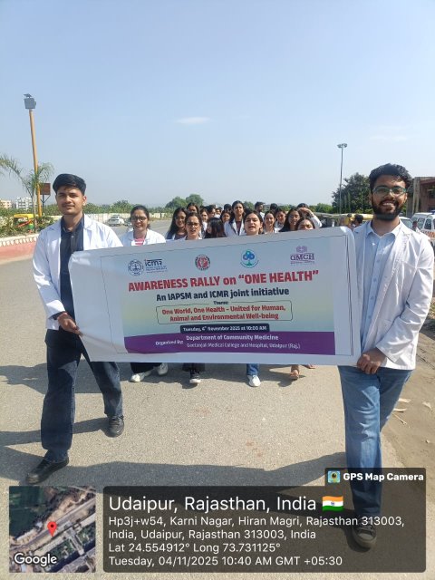 "####One Health" Awareness Rally Organized at Geetanjali Medical College & Hospital ðŸ©ºðŸŒ