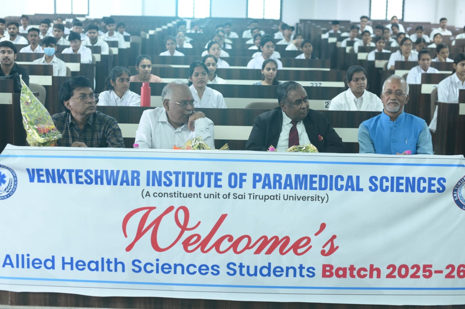 Induction Program for Paramedical Bachelor Students 2025–26 Held at Sai Tirupati University