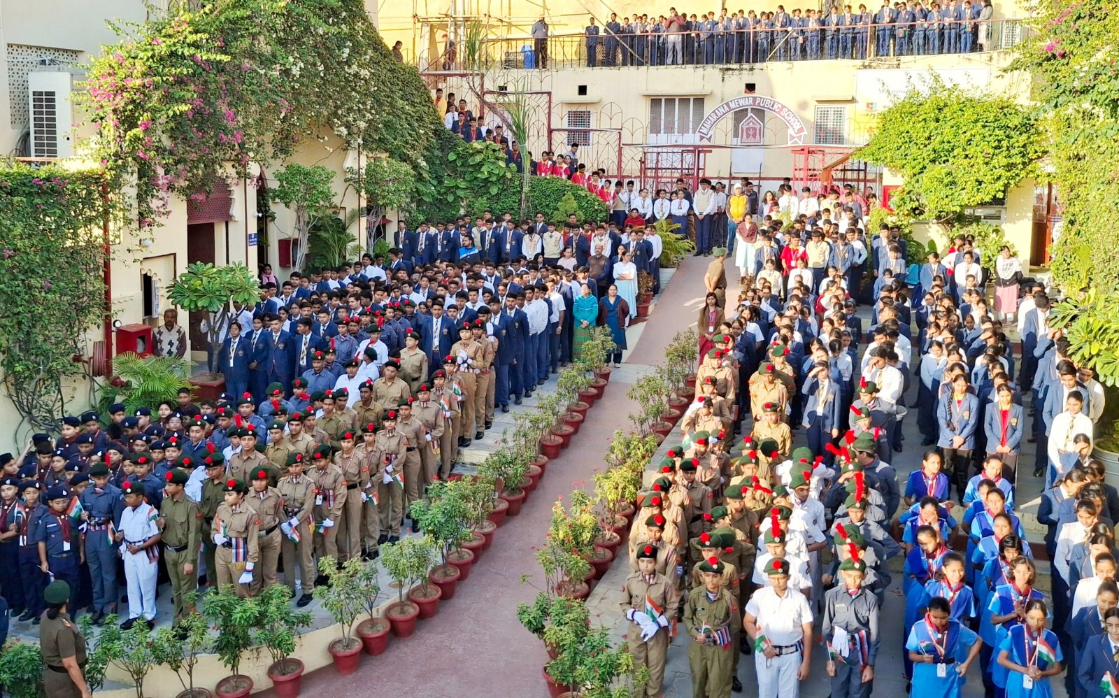 महाराणा मेवाड़ पब्लिक स्कूल ने मनाया ‘वंदेमातरम’ गान उत्सव
