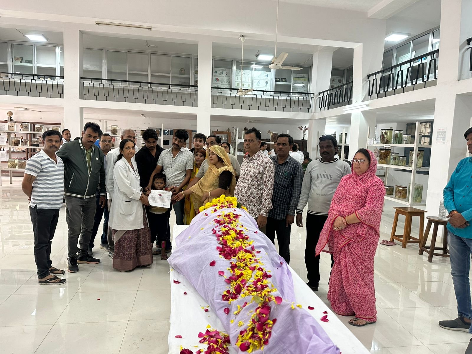धर्मदेव चैबे का स्वर्गवास, अंतिम इच्छानुसार परिजनों ने किया देहदान