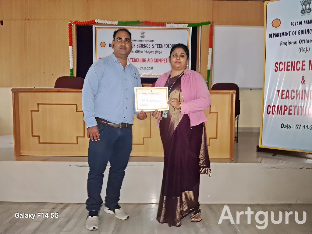 DPS Udaipur Teacher Manisha Parihar Honored by the Department of Science and Technology