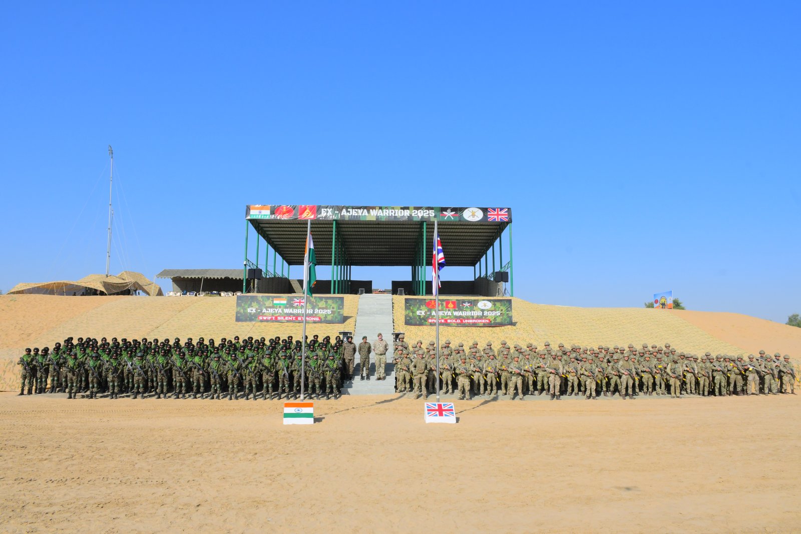 NDIA–UK JOINT MILITARY TRAINING EXERCISE ‘AJEYA WARRIOR-25’ COMMENCES IN RAJASTHAN