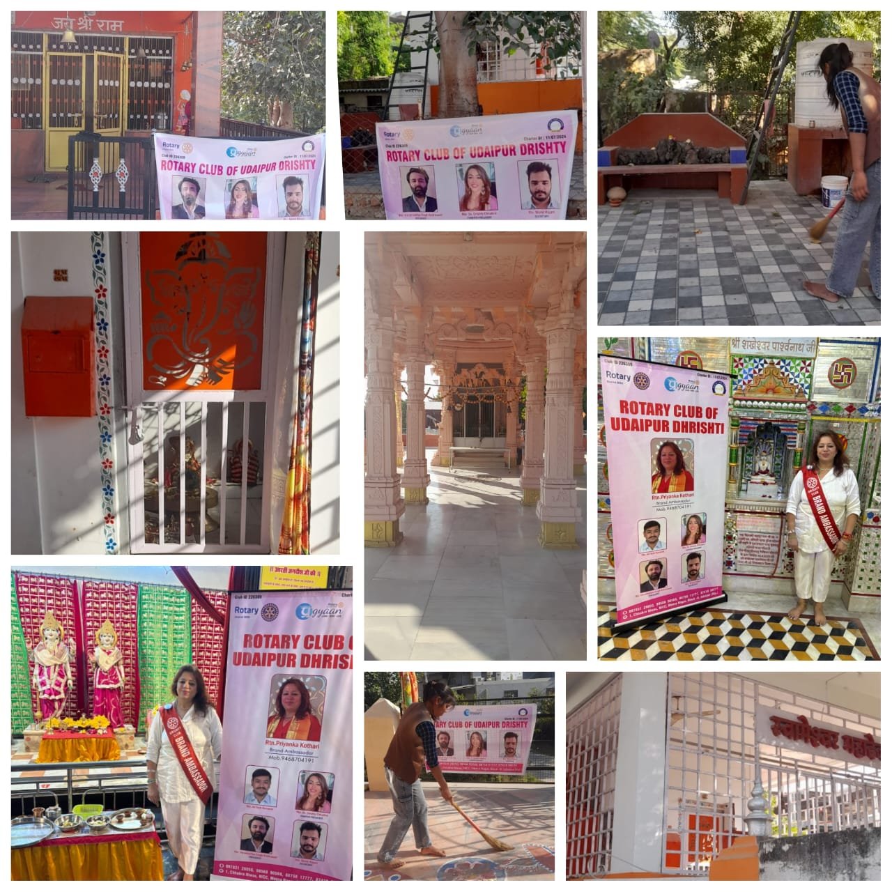 मंदिर एवं बावड़ियों की सफाई की, अब तक 41 की हुई सफाई