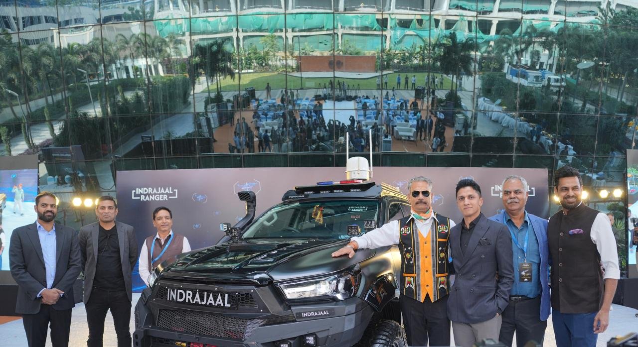 Indrajaal unveils india’s first anti drone patrol vehicle to fortify our borders and save lives