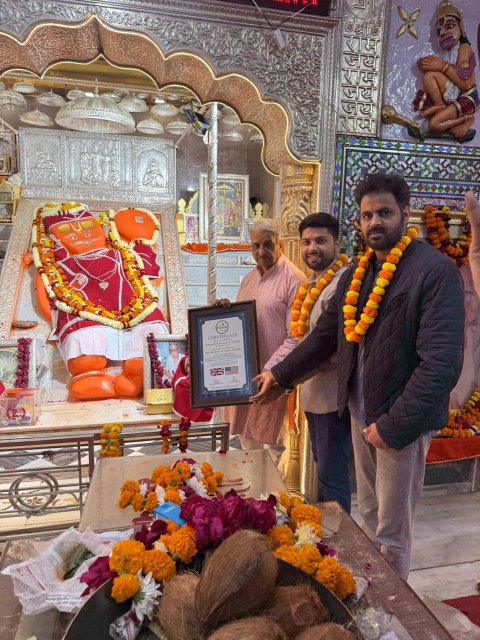 The 65th "Lakkhi Annakut" festival held at the Khole ke Hanuman ji Temple,