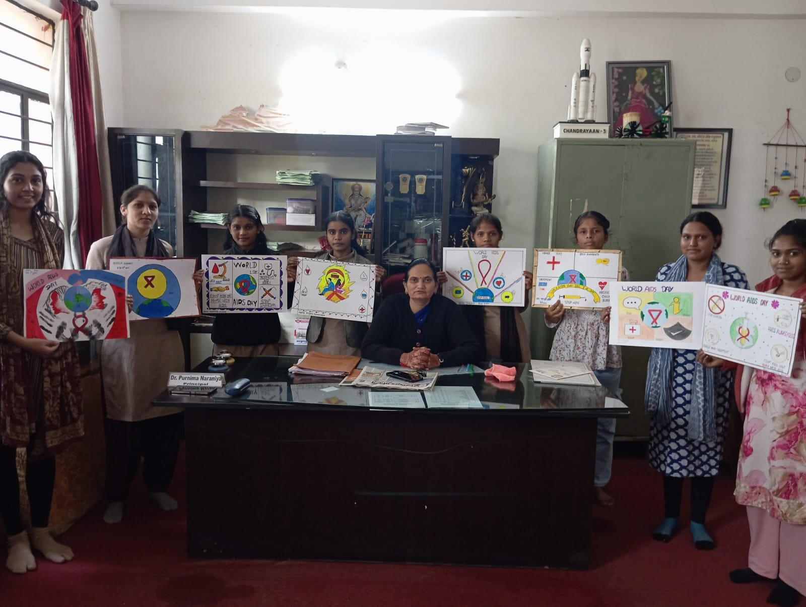 ##Poster-Making & Awareness Rally Mark World AIDS Day at S.S. College of Education