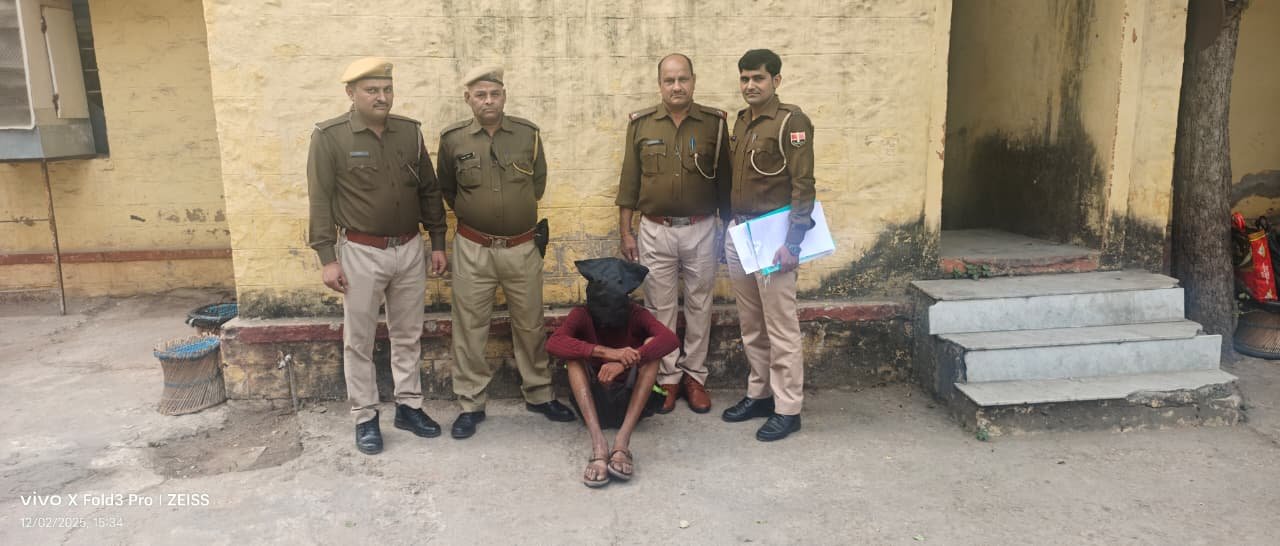मंदिर में तोड़फोड़ और आगजनी करने वाला भगवान सिंह भील उर्फ भूरा बापर्दा गिरफ्तार