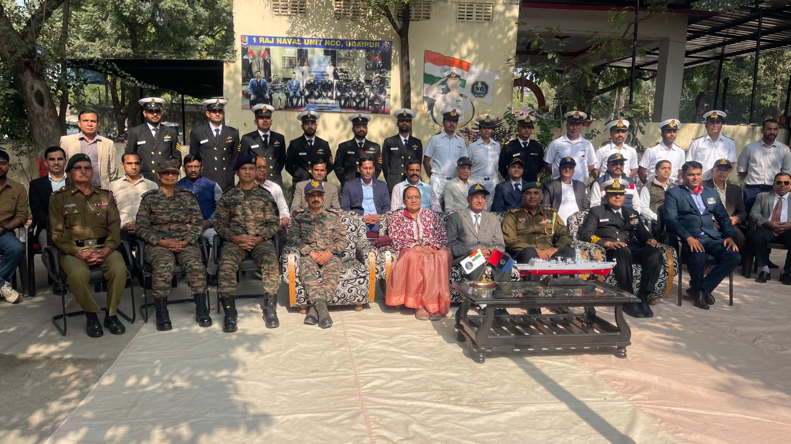 नौसेना दिवस के अवसर पर 1 राज एनसीसी नेवल यूनिट में समारोह का आयोजन