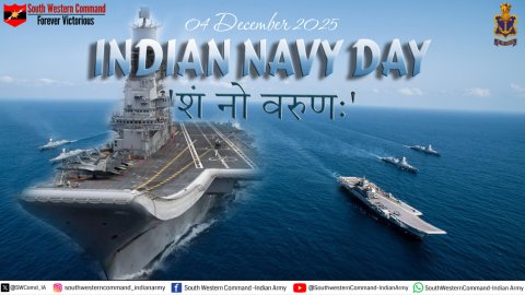 75TH NAVY DAY CELEBRATED AT SAPTA SHAKTI COMMAND
