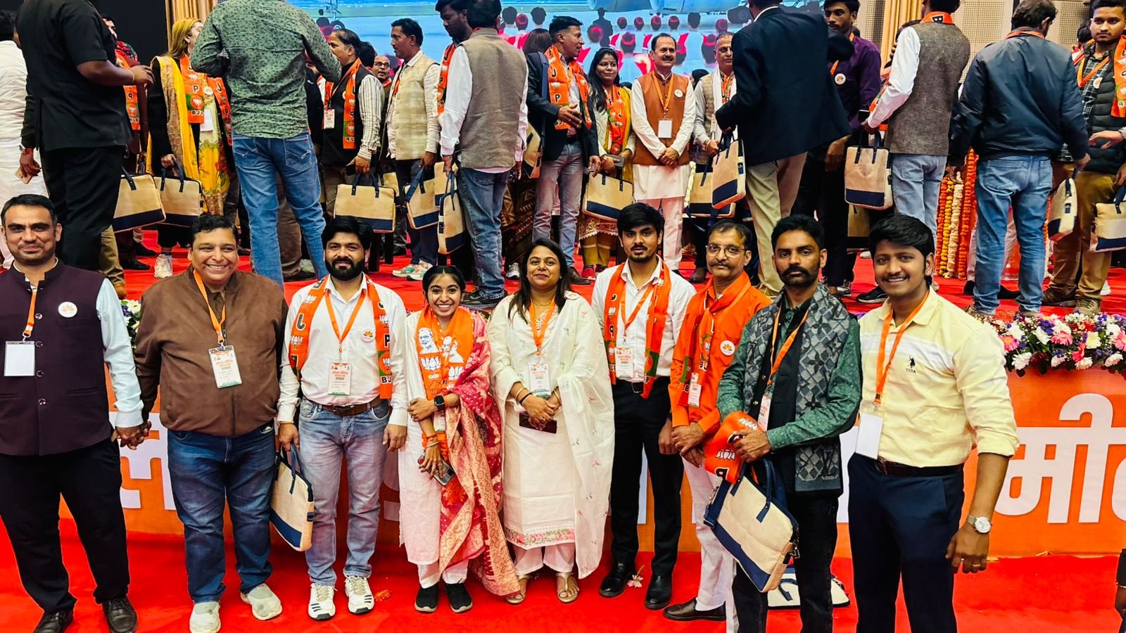 Participation of Udaipur City District in BJP Rajasthan Social Media Warriors Meet 2025