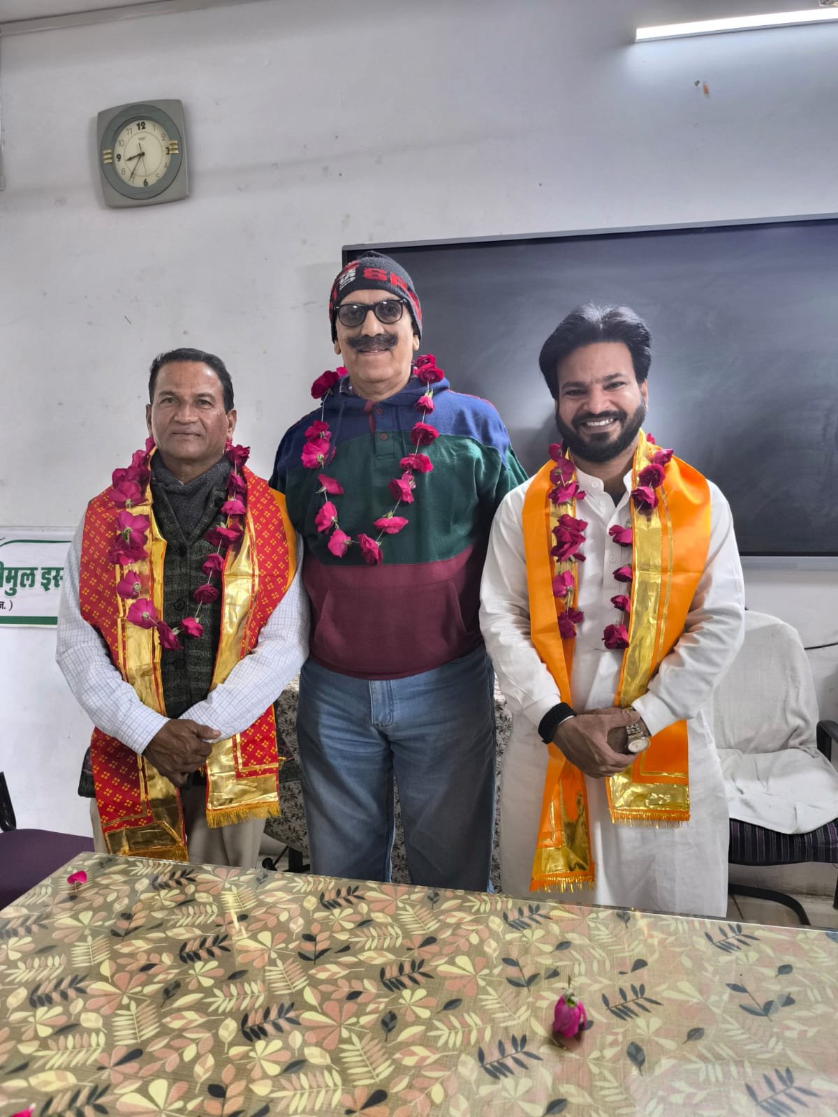 Udaipur Anjuman President Welcomes Newly Appointed Congress Minority Department Chiefs