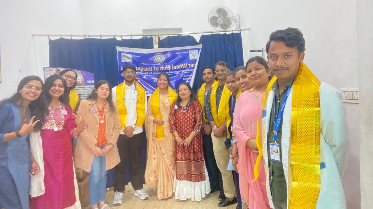 इनर व्हील क्लब ऑफ़ उदयपुर दीवास द्वारा निःशुल्क स्वास्थ्य शिविर का आयोजन