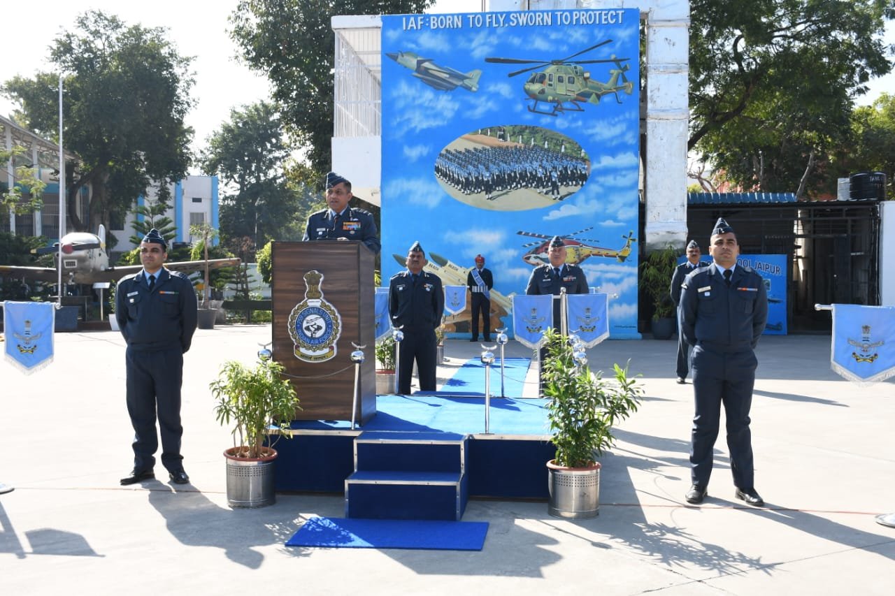 Air Marshal Nagesh Kapoor Reviews Readiness at Air Force Station Jaipur