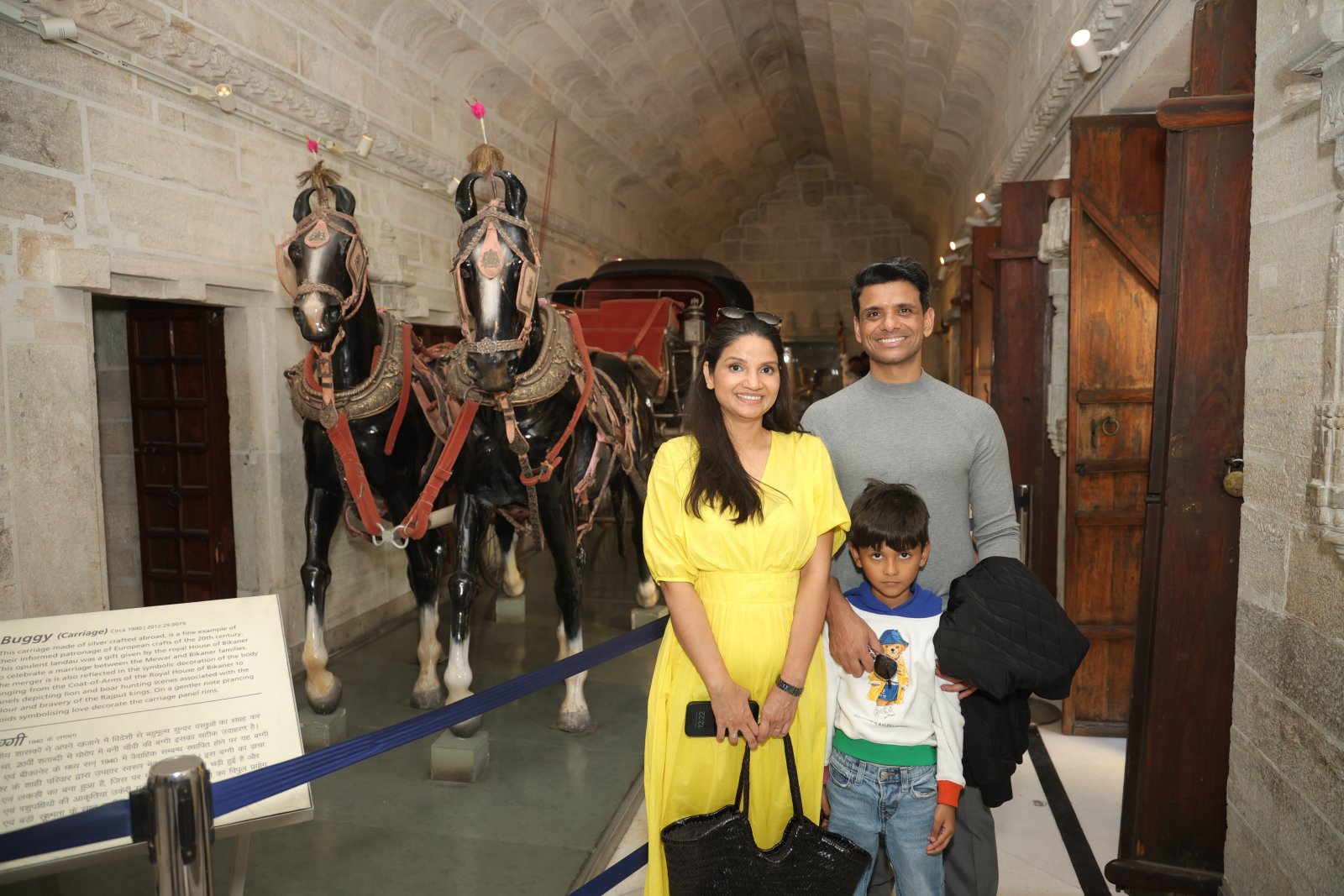 ग्रुप कैप्टन शुभांशु शुक्ला परिवार संग सिटी पैलेस म्यूज़ियम, उदयपुर का भ्रमण