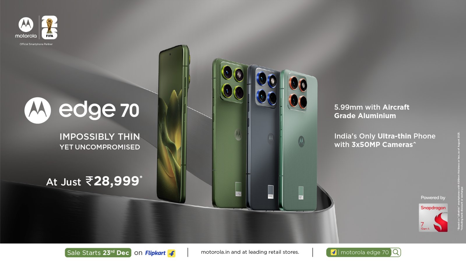 Motorola launches edge 70 in India