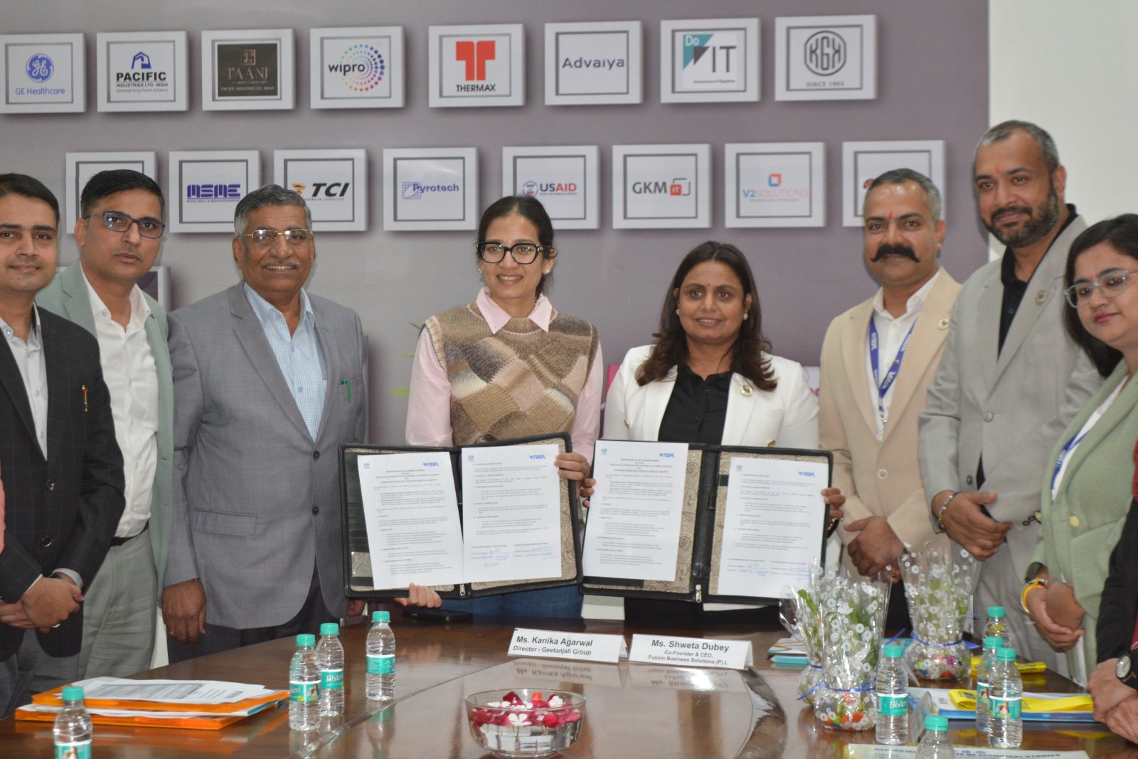 गिट्स एवं फ्यूज़न बिज़नेस सोलूशन्स प्राइवेट लिमिटेड में ट्रेनिंग एंड प्लेसमेंट सपोर्ट हेतु करार