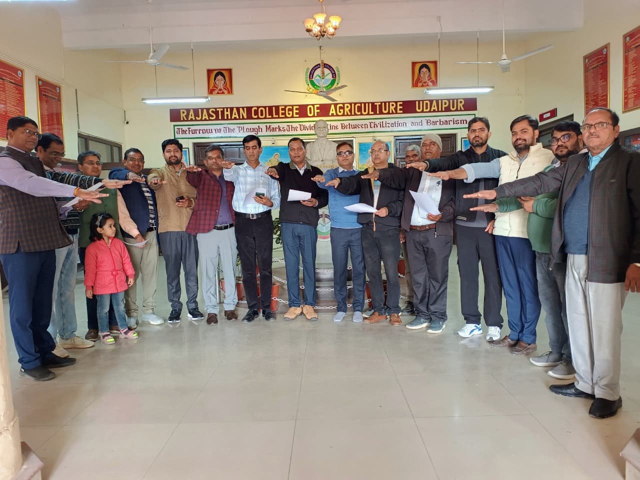 महाराणा प्रताप कृषि एवं प्रौद्योगिकी विश्वविद्यालय, उदयपुर के संघटक महाविद्यालय में पर सुशासन दिवस मनाया