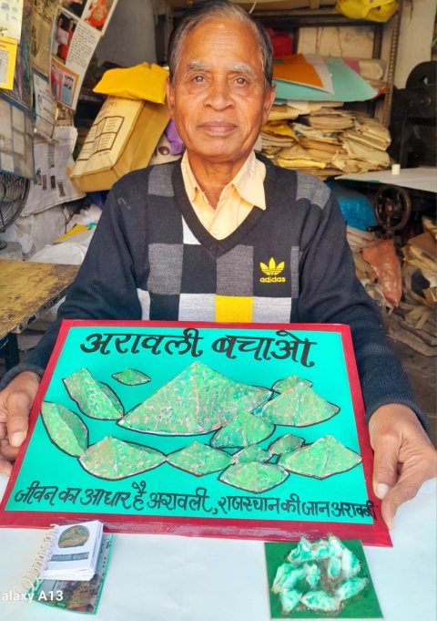 ‘Save Aravalli’ Message Through Miniature Art
