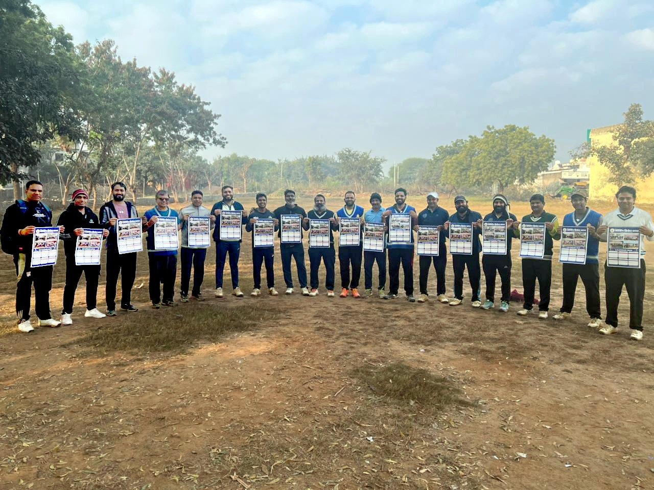 गौरव मॉर्निंग क्रिकेट क्लब कैलेंडर का विमोचन