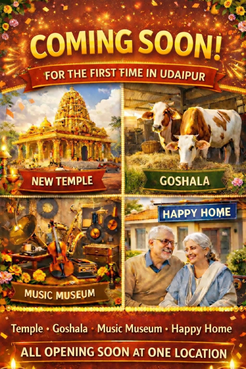 #### Radha–Krishna Temple, Gaushala, Happy Home & Music Museum to Come Up in Nearby Selu Village