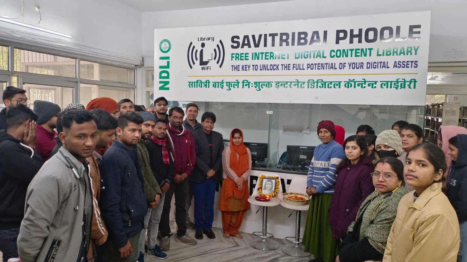 शिक्षा, संघर्ष और चेतना: सावित्रीबाई फुले जयंती पर पुस्तकालय में बौद्धिक संवाद