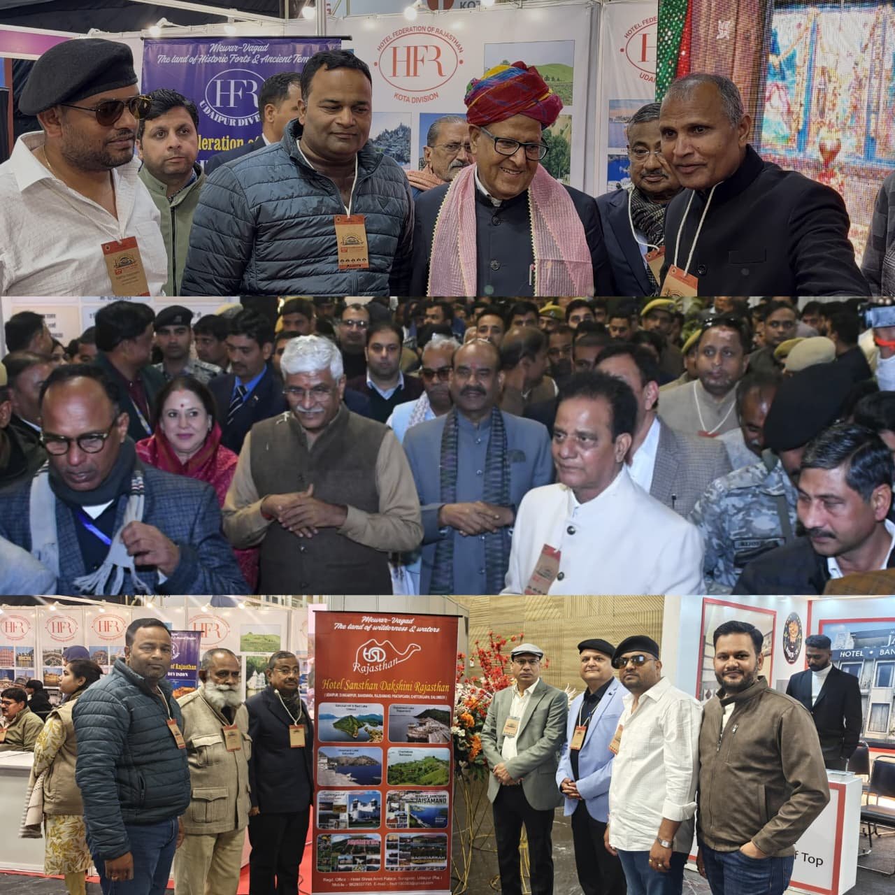 Lok Sabha Speaker, Union Tourism Minister, and Rajasthan Government Ministers Visit Udaipur Division Stall at Travel Mart