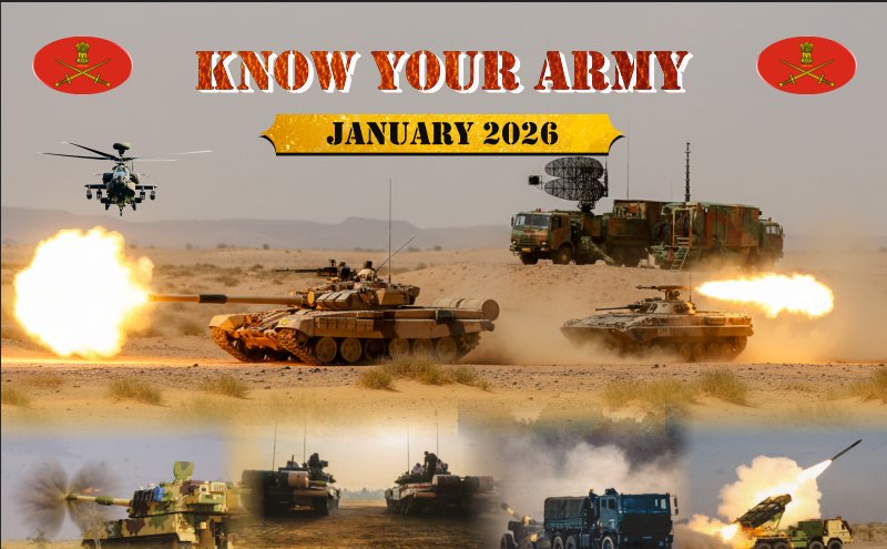 भारतीय सेना की सप्त शक्ति कमान द्वारा 78वें सेना दिवस से पूर्व जयपुर में ‘नो योर आर्मी’ प्रदर्शनी का आयोजन