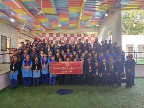 Road Safety Awareness Program Successfully Organized at Maharana Mewar Vidya Mandir, Udaipur
