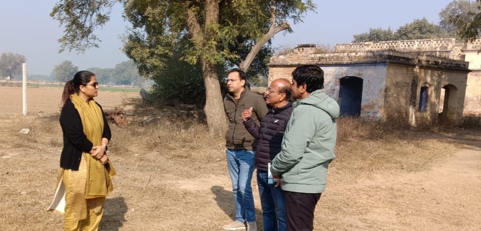 District Collector Inspects Proposed Waste Disposal Plant Site