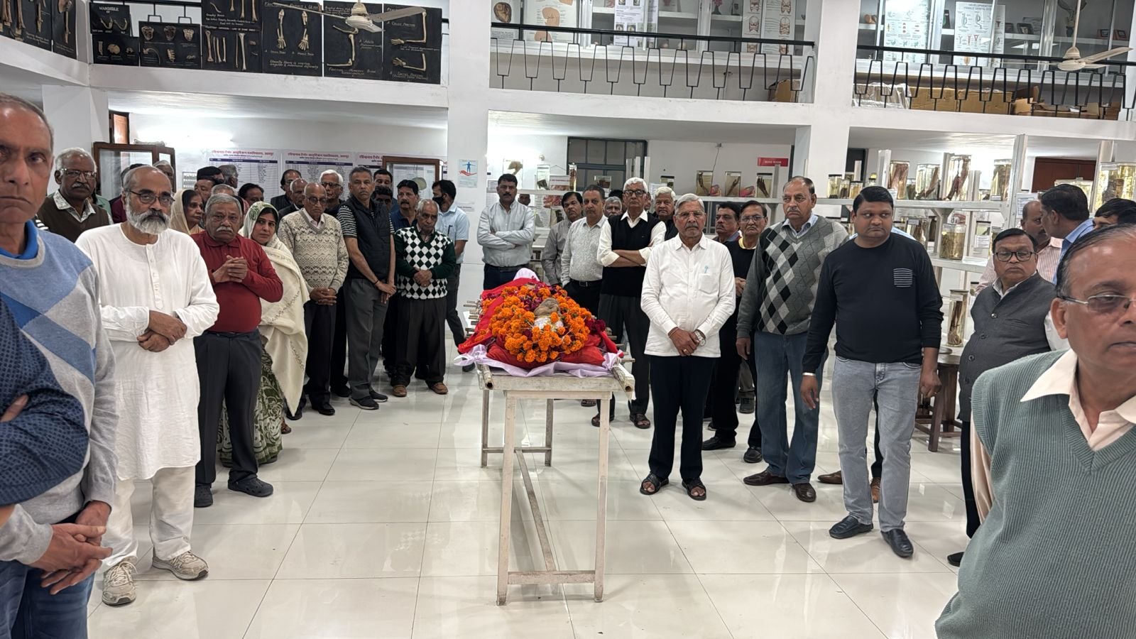 ###Ravi Khamesra’s Mortal Remains Donated to RNT Medical College