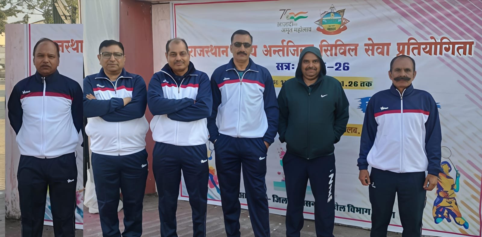 अंतरजिला सिविल सेवा टेबल टेनिस प्रतियोगिता में उदयपुर बना उपविजेता