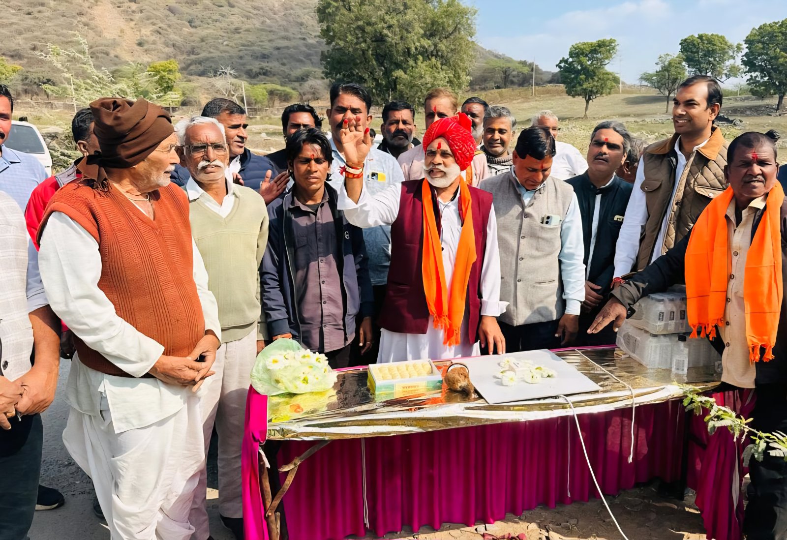 Inauguration of Street Lights and Mini High Mast Lights by UDA at Gram Panchayat Gaurela