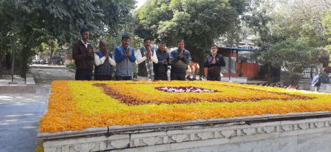 ####Tributes Paid to Freedom Fighters Manikya Lal Verma and Parsharam Trivedi on Their Death Anniversary