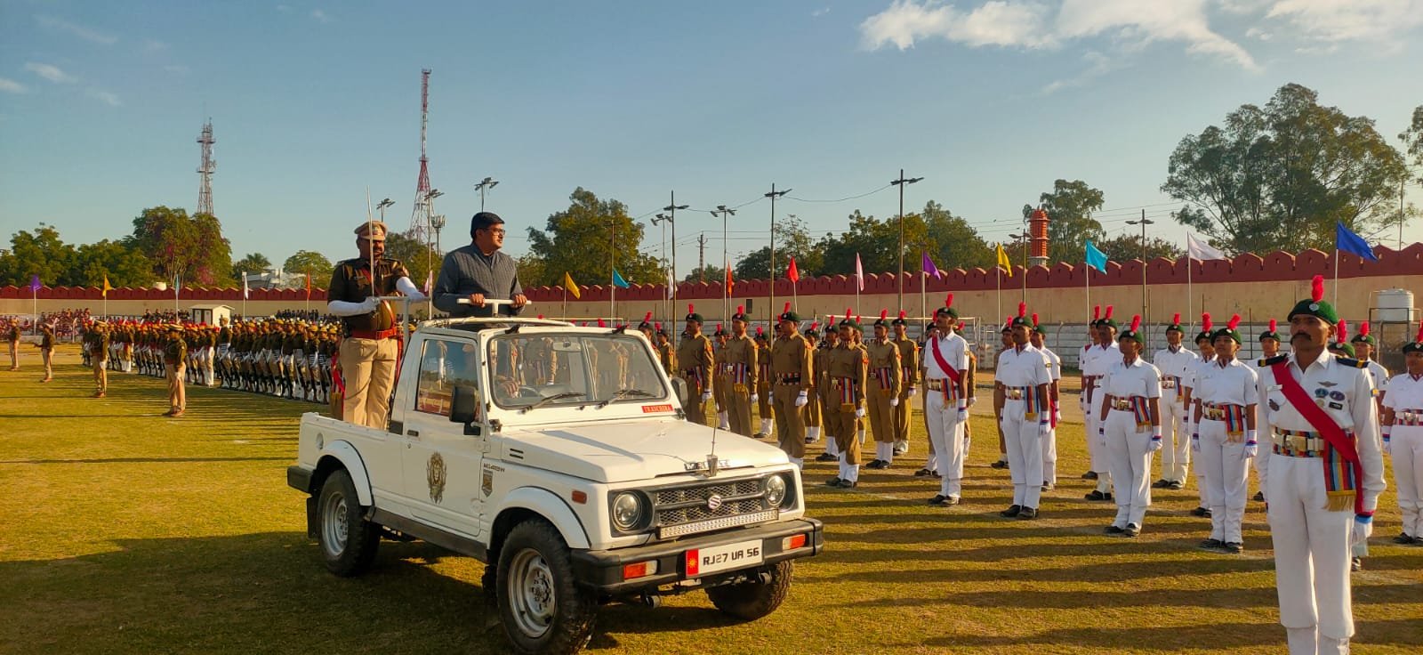 गणतंत्र दिवस मुख्य समारोह का अंतिम पूर्वाभ्यास: एडीएम सिटी ने लिया व्यवस्थाओं का जायजा