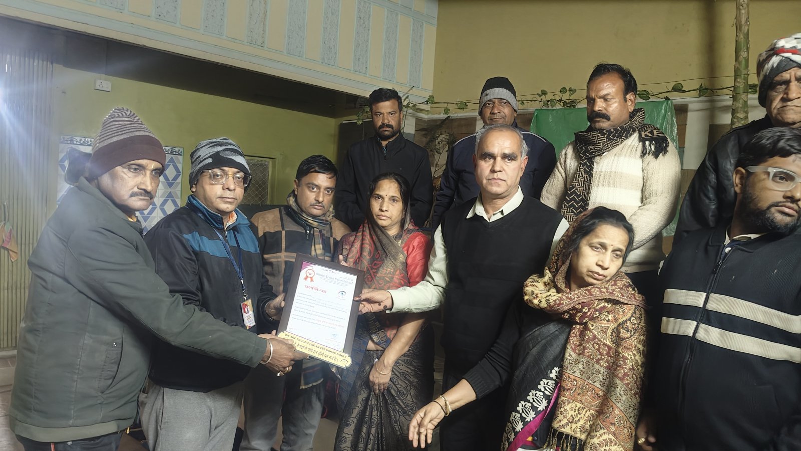 ####Despite High Fever and Severe Cold, Eye Donation Collected After Traveling 130 km from Kota