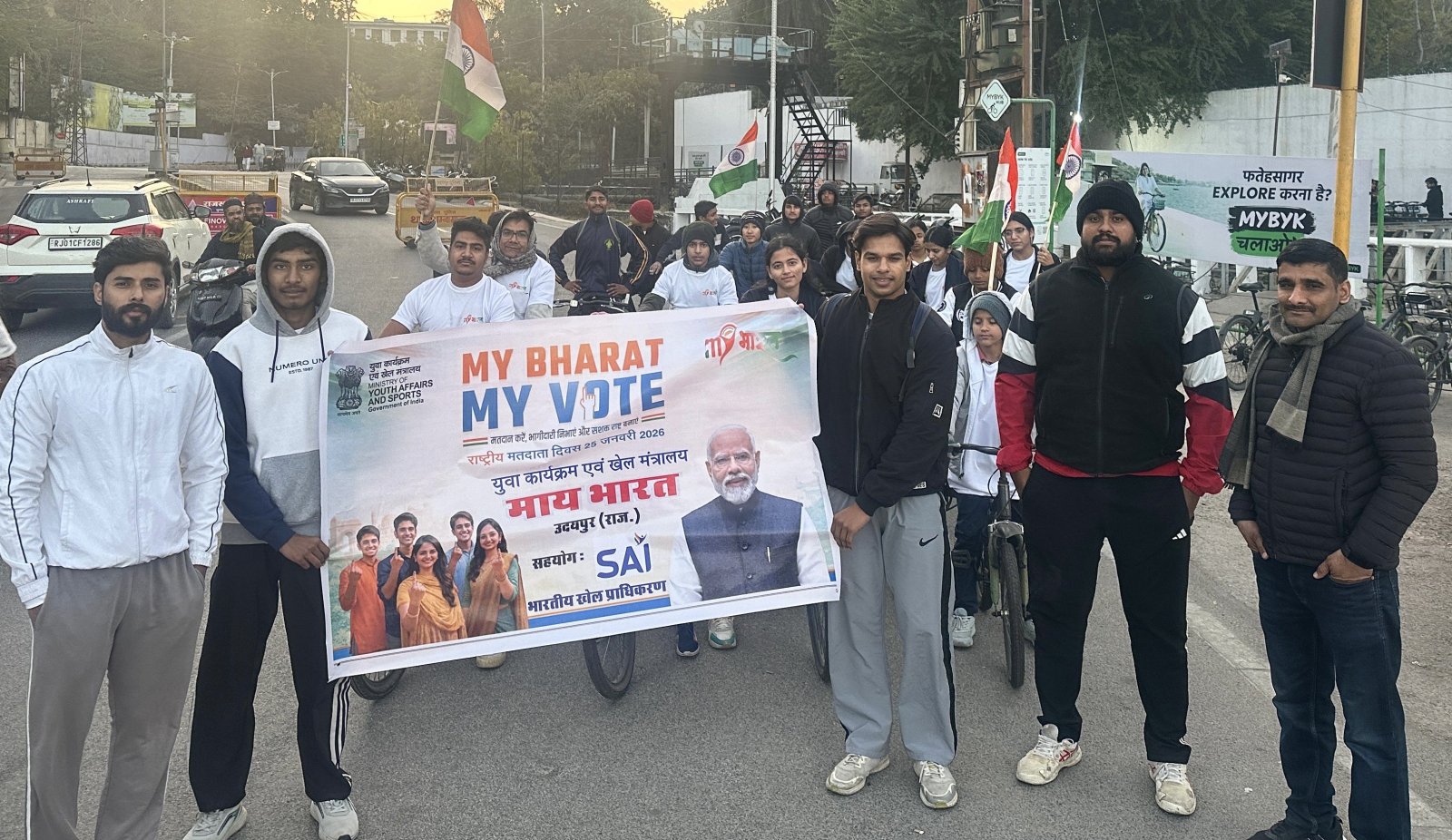 राष्ट्रीय मतदाता दिवस पर ‘संडे ऑन साइकिल’ कार्यक्रम का आयोजन