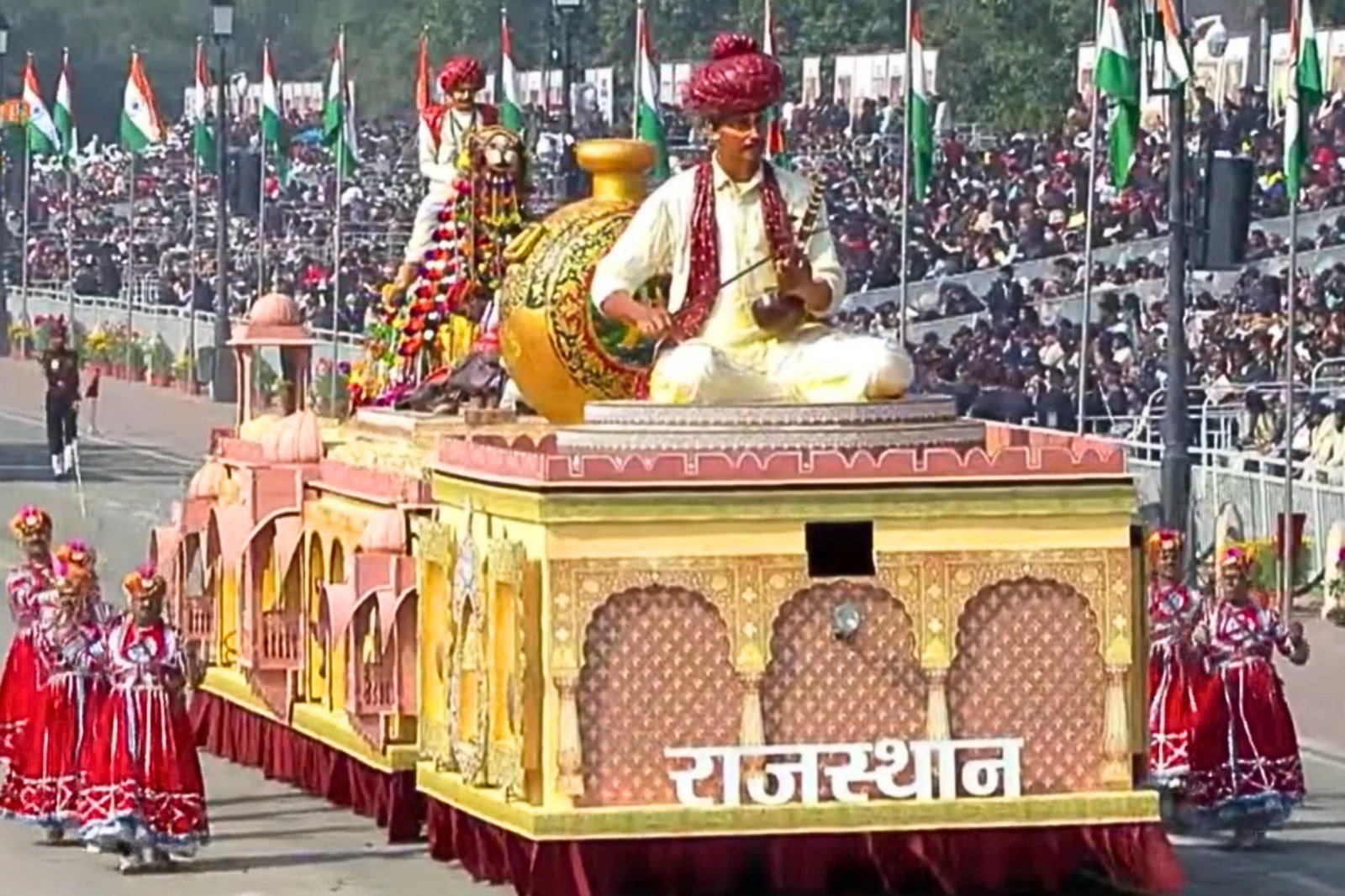 significant contributions in bringing the Rajasthan tableau to life.