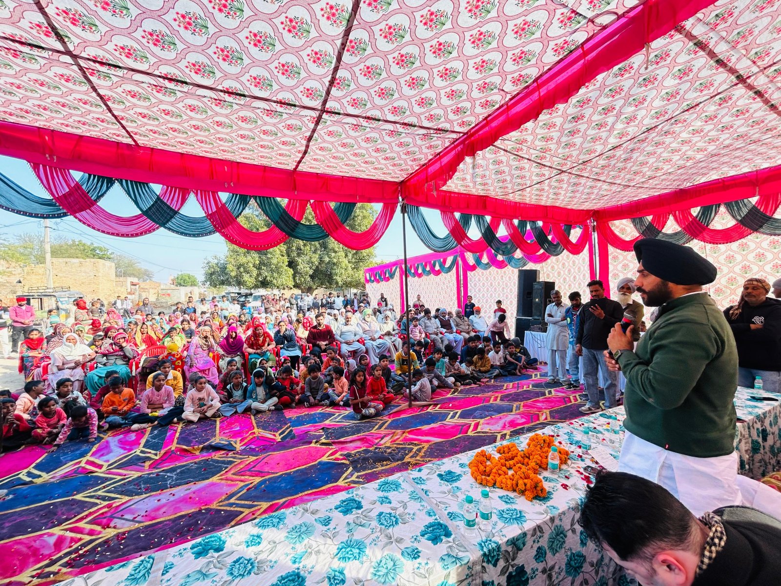आयुष्मान आरोग्य ग्राम योनजा के अंतर्गत दुलापुरकेरी में ग्राम स्तरीय समिति का गठन