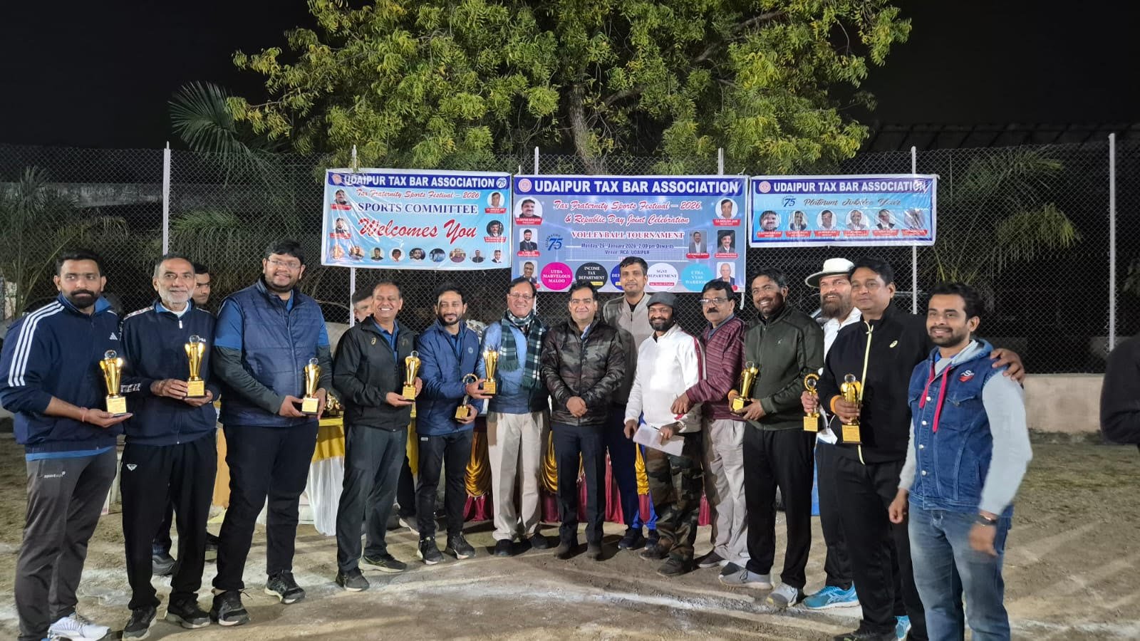 Udaipur Tax Bar Association Defeats Central GST Department to Win Tax Fraternity Volleyball Tournament–2026
