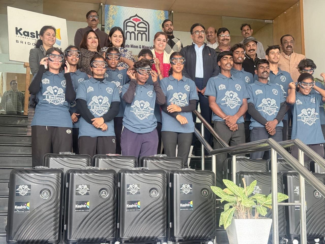 एशियन लेक्रोज गेम्स में भाग लेने वाली भारतीय टीम के जनजाति और क्षेत्रीय खिलाड़ियों का सम्मान