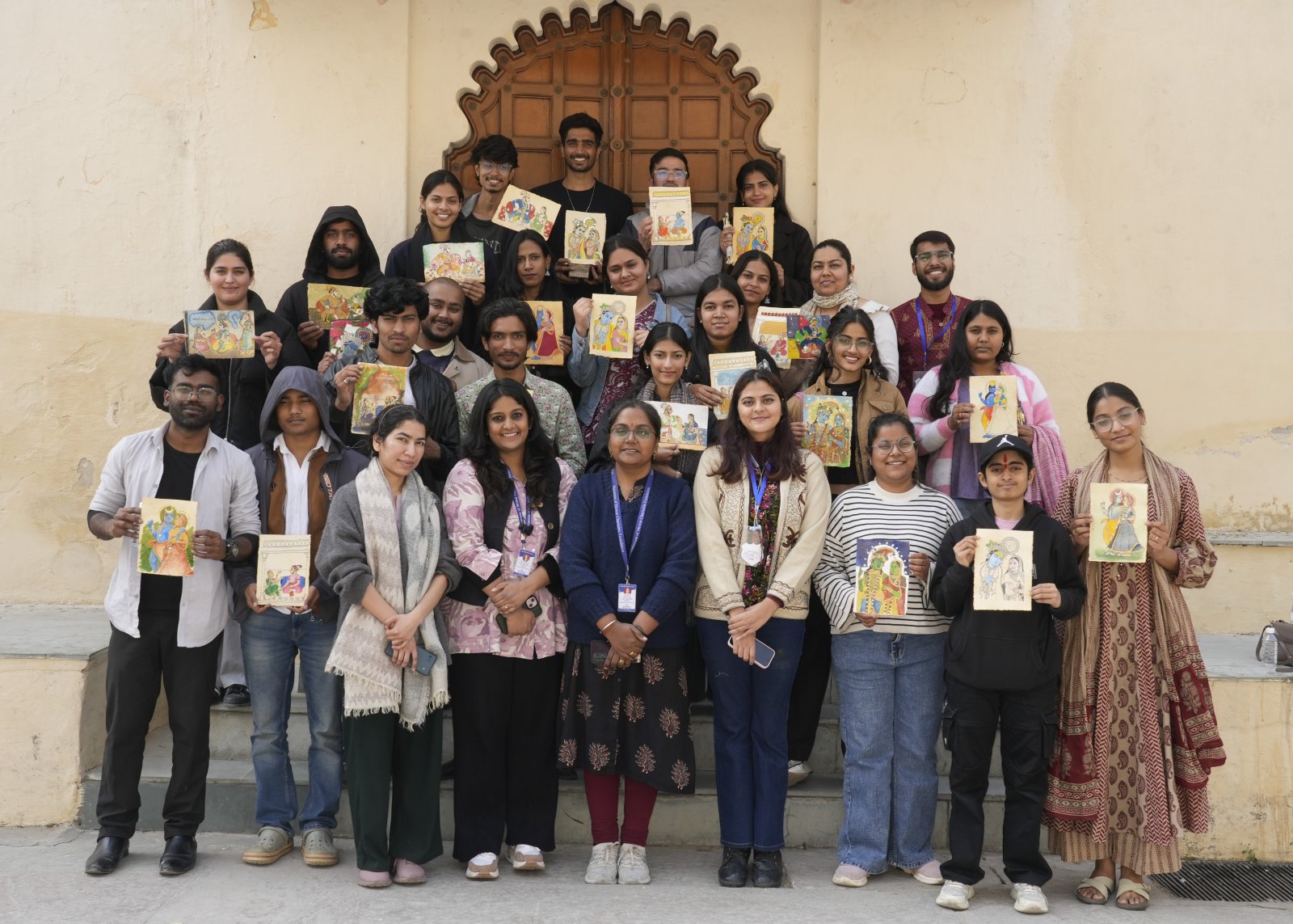 मेवाड़ चित्रकला निर्माण में प्रयुक्त पारंपरिक सामग्री एवं तकनीक पर कार्यशाला