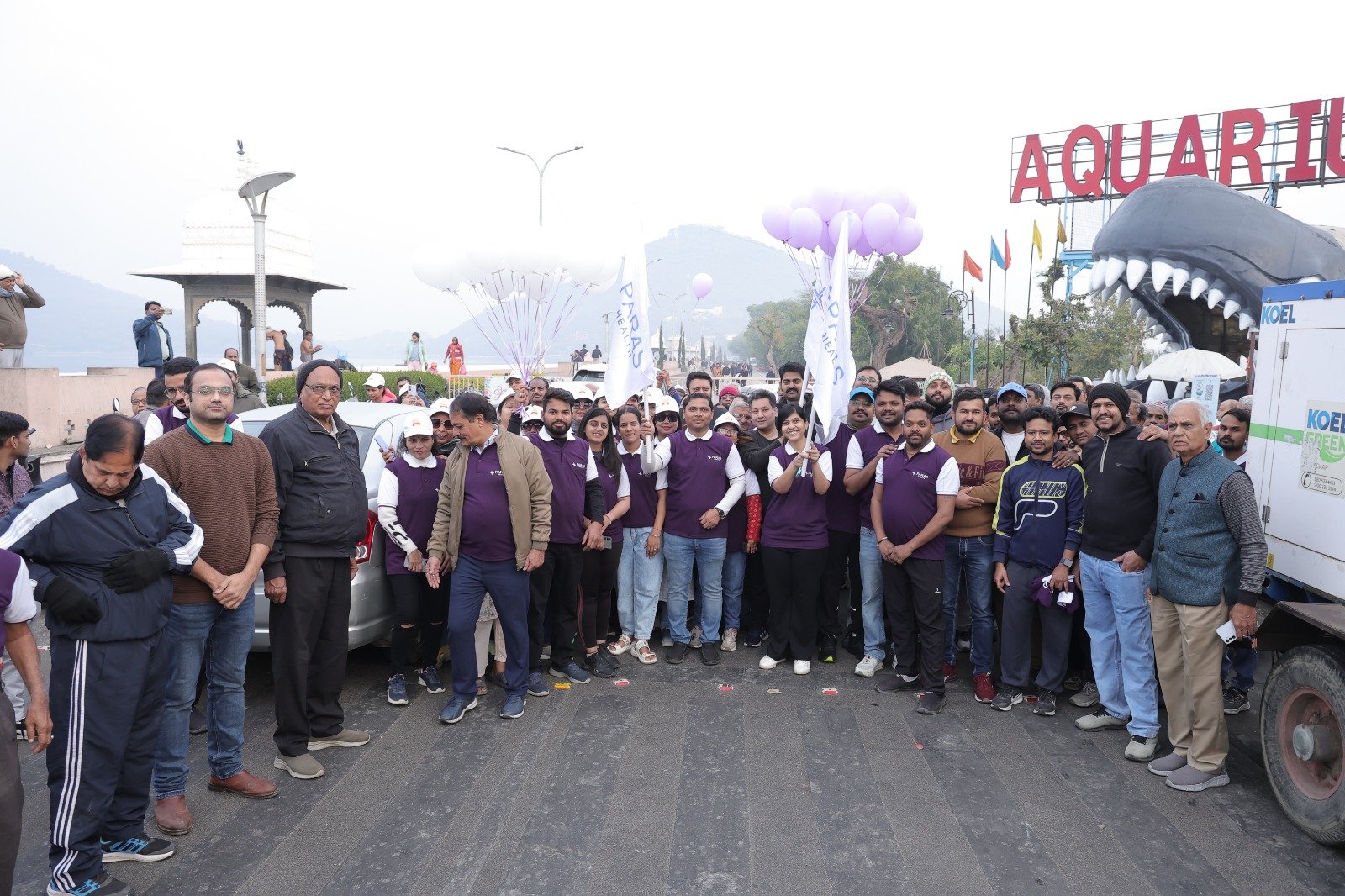 पारस हेल्थ उदयपुर ने विश्व कैंसर दिवस पर कैंसर अवेयरनेस वॉकाथॉन का आयोजन किया
