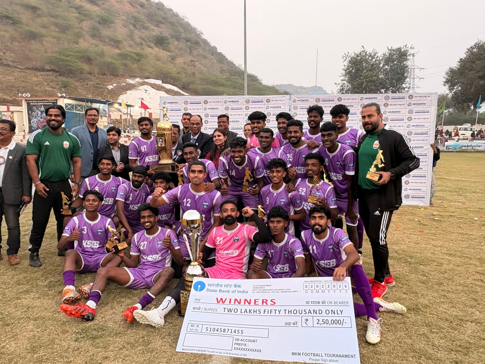 Hindustan Zinc concludes the 46th Mohan Kumar Mangalam (MKM) Football Tournament in Zawar, Rajasthan