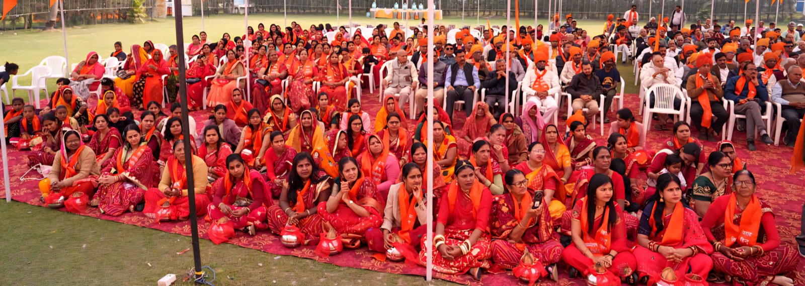 आस्था एकता और संस्कृति का महासंगम आर्शीवाद नगर बस्ती में विराट हिंदू सम्मेलन भव्यता के साथ संपन्न