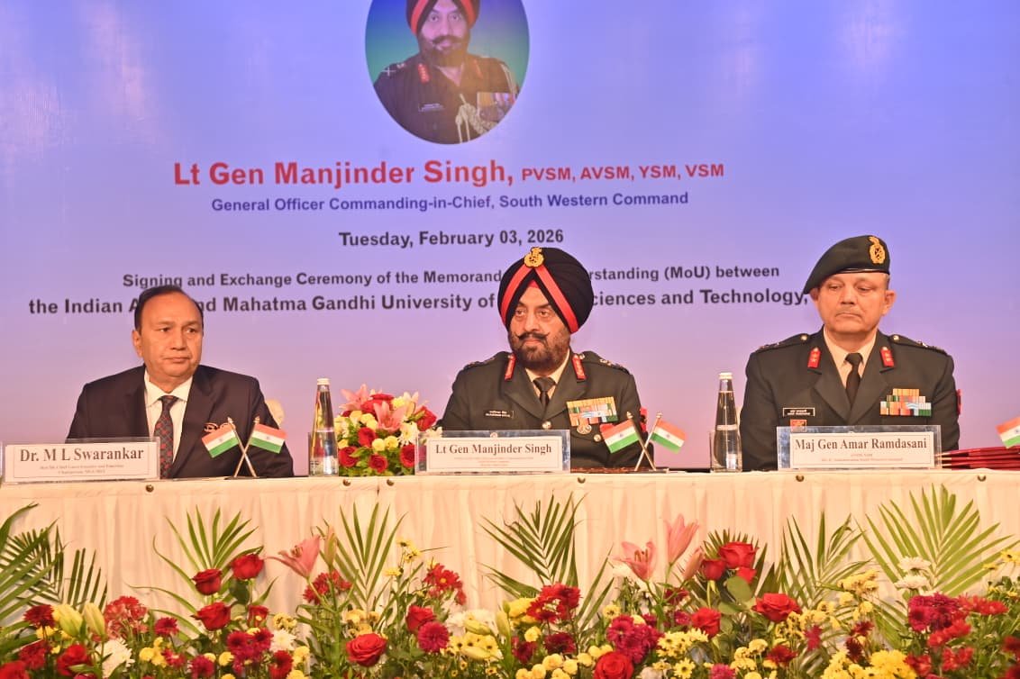 MGUMST and Indian Army Sign Landmark MoU to Sponsor Medical Education and Advanced Healthcare of Serving and Retired Army Personnel