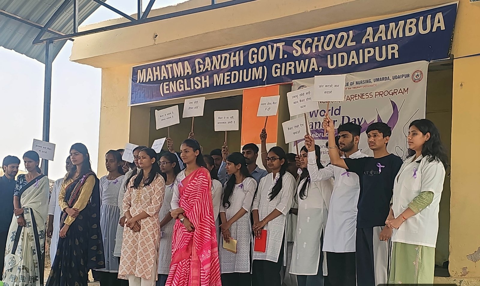 Venkateshwar College of Nursing Organizes Awareness Program on World Cancer Day