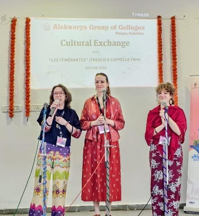 ऐश्वर्या समूह महाविद्यालय, उदयपुर में सांस्कृतिक आदान प्रदान कार्यक्रम आयोजित